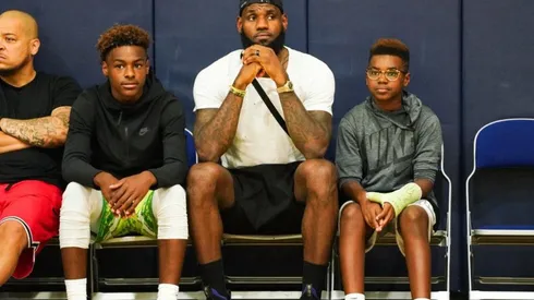 Broony y LeBron James (Getty Images)