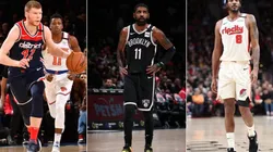 Bertans, Irving y Ariza (Getty)