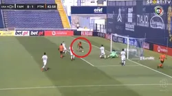 El gol errado por Boa Morte.