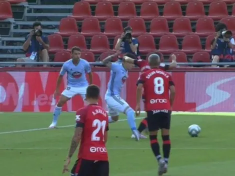 Twitter explota con el penal que revisó el árbitro por 5' en Mallorca-Celta
