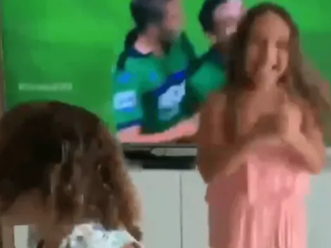 Ternura total: las hijas de Muriel enloquecieron con el golazo de tiro libre