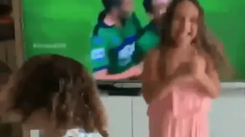 Ternura total: las hijas de Muriel enloquecieron con el golazo de tiro libre