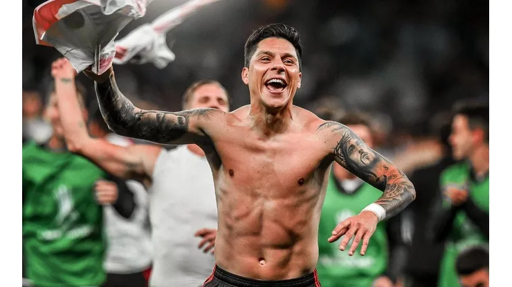 River festejó con un hilo que hace 3 años llegó Enzo Pérez