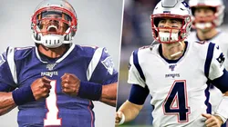 Cam Newton y Jarrett Stidham (Getty Images)