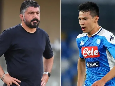 ¿Cambia de parecer? El elogio de Gattuso a Lozano