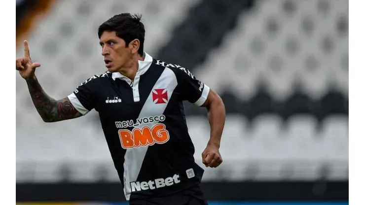 La celebración de Germán Cano.