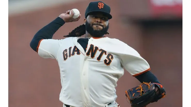 Johnny Cueto, lanzador de los Giants (Getty Images)