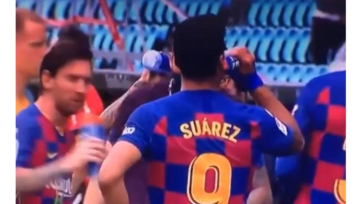 El momento captado por la televisión española.