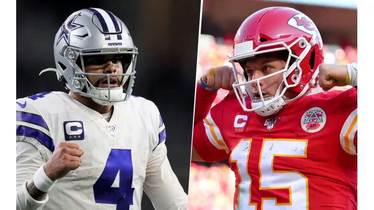 Dak Prescott y Prescott Mahomes (Getty Images)