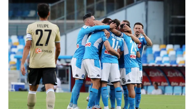 Napoli cumplió con la tarea del día y le ganó 3 a 1 al SPAL