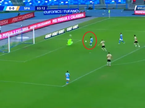 La definición exquisita de Mertens para poner el primero del Napoli vs. SPAL