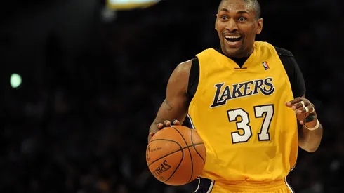 Metta World Peace, en su etapa en los Lakers (Getty)