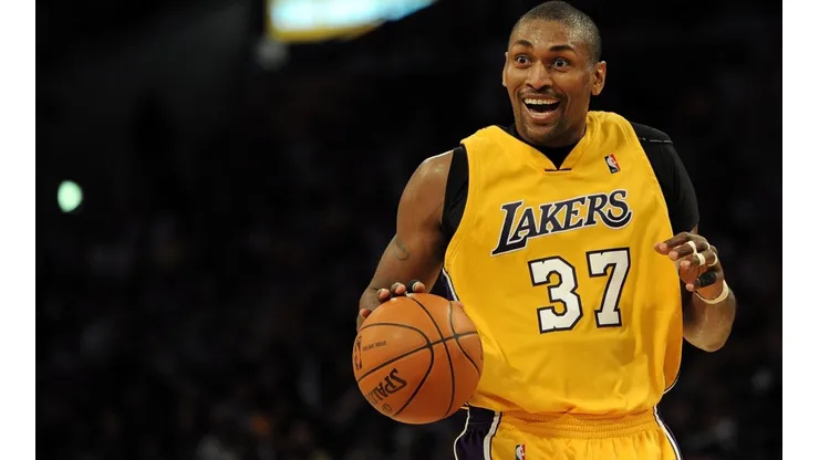 Metta World Peace, en su etapa en los Lakers (Getty)