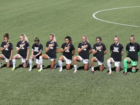 VIDEO: la protesta de las jugadoras de NWSL en el himno nacional
