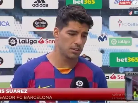 A Suárez le preguntaron por la mala racha: "Para eso están los entrenadores"