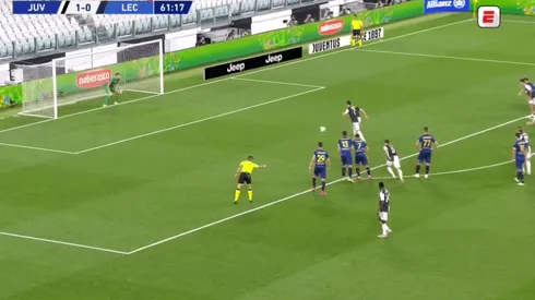 El gol de penal de Cristiano Ronaldo.