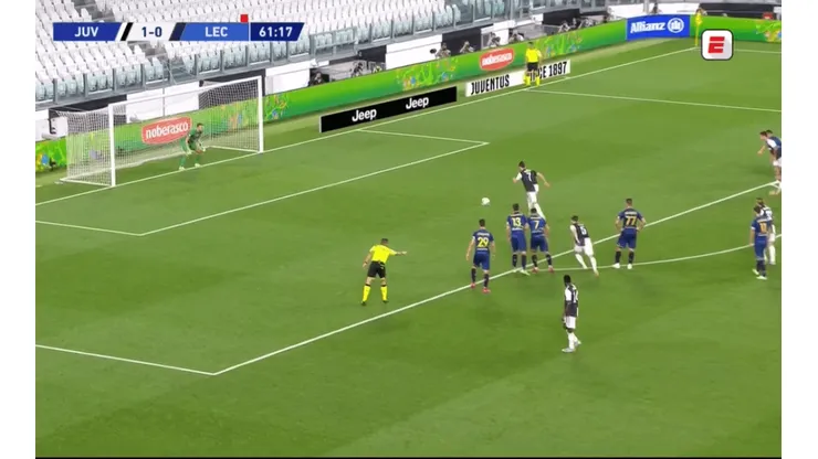 El gol de penal de Cristiano Ronaldo.