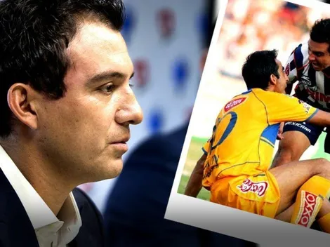 Luis Pérez reveló qué se dijeron con Walter Gaitán en la histórica imagen del Clásico Regio 77