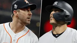 Justin Verlander y Giancarlo Stanton (Getty Images)