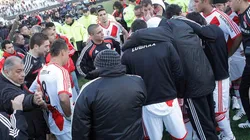 La desazón de los jugadores de River en 2011.