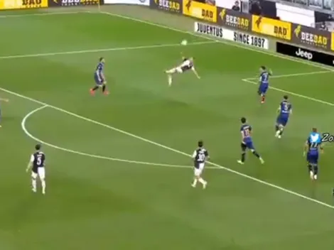 Video: Cristiano Ronaldo tiró una chilena pero no le salió nada bien