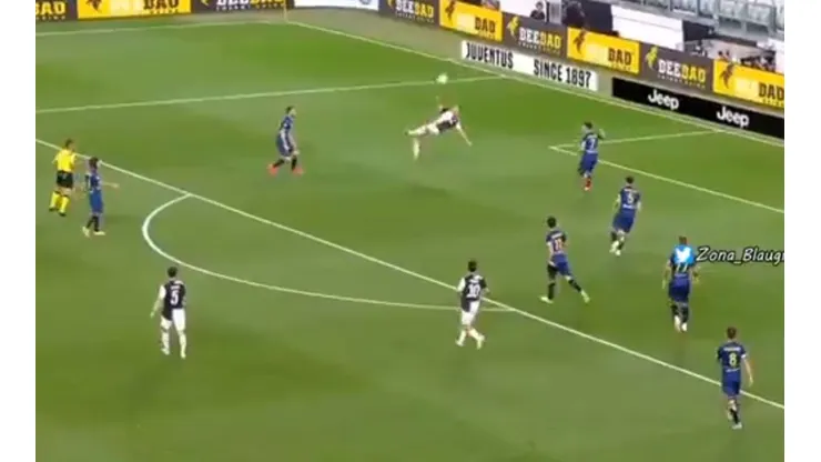 Video: Cristiano Ronaldo tiró una chilena pero no le salió nada bien