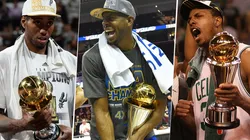 Kawhi Leonard, Andre Iguodala y Paul Pierce (Getty Images).