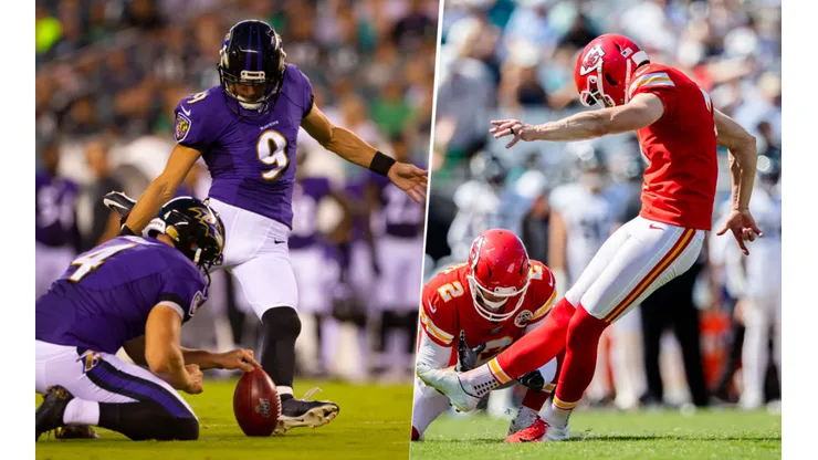 Justin Tucker y Harrison Butker (Getty Images)