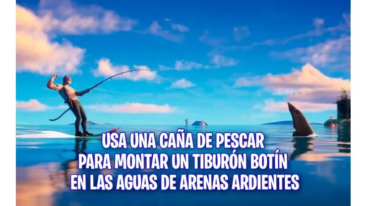 Desafío Aquaman: cómo pescar un tiburón botín para cabalgar en el agua en Fortnite