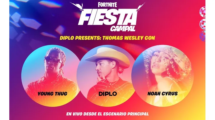 Fecha y Hora para el concierto de Diplo en Fortnite