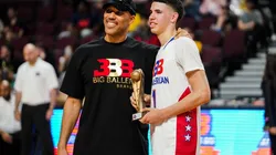 LaMelo Ball junto a su padre LaVar Ball (Getty)