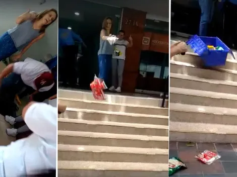 Mujer diabólica recibió mercado por equivocación, la pillaron y botó todo