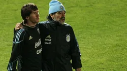 Maradona saludó a Messi ¡1 minuto antes! de que termine su cumpleaños