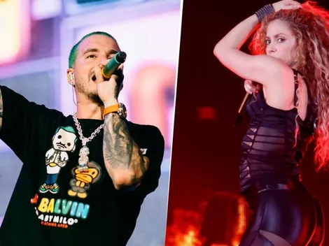 J Balvin se burló de Shakira en un en vivo y le dieron hasta con el balde