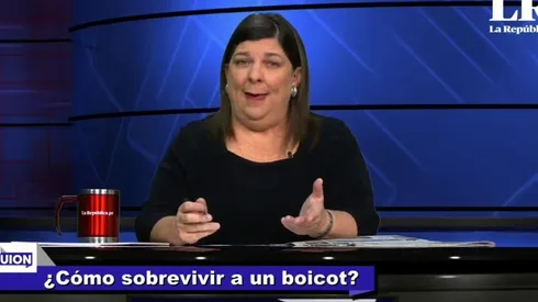 Rosa María Palacios trabaja en el diario La República.