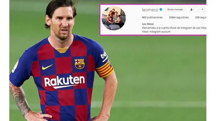 Lionel Messi sigue a 230 cuentas en Instagram; tan solo una es de un mexicano. Foto: Getty Images