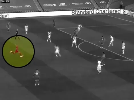 A Fabinho le dieron espacio y sacó un misil para el 3-0 del Liverpool