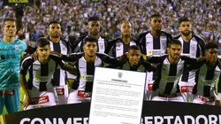 Alianza Lima emitió el comunicado este martes en horas de la noche.