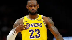 LeBron James en los Lakers (Getty)