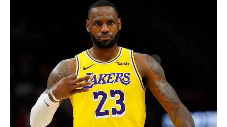 LeBron James en los Lakers (Getty)