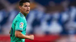 James Rodríguez, jugador del Real Madrid de España.