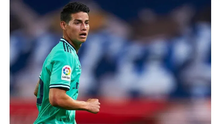 James Rodríguez, jugador del Real Madrid de España.