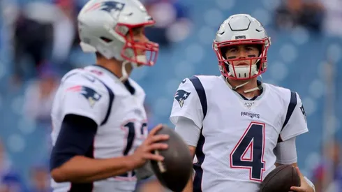Tom Brady y Jarrett Stidham (Getty Images).