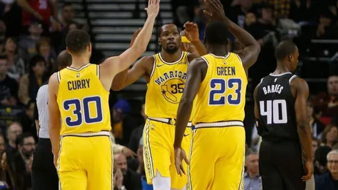 Curry, Durant y Green (Getty Images).