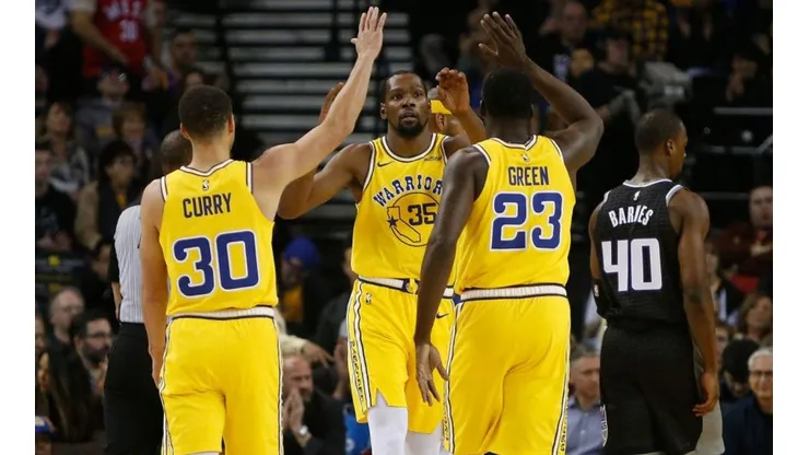 Curry, Durant y Green (Getty Images).