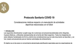 TyC Sports reveló el protocolo de AFA para volver a los entrenamientos
