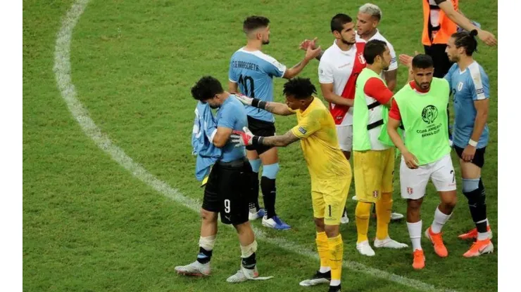 Luis Suárez falló su penal én la Copa América contra Perú.