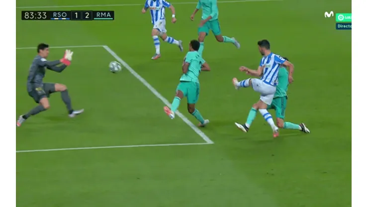 El violento disparo de Mikel Merino.