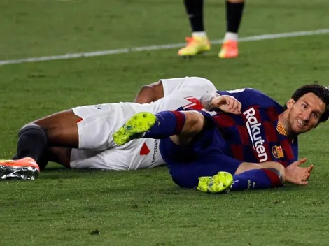 ¡Así quedó la pierna de Messi luego del planchazo de Diego Carlos!