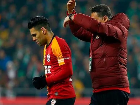 Alarmas en Galatasaray y Colombia: Falcao salió lesionado contra Gaziantep